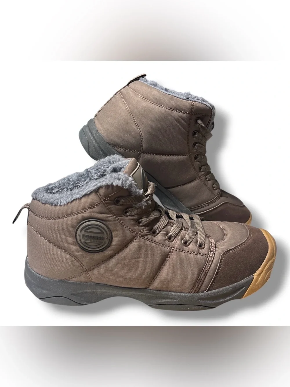 Mens Size 11 Winter Trekking Snow Boots Water Resistant Shoes Anti-Slip Fully